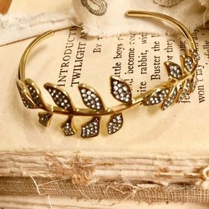 Stella & Dot Ivie Diamond Leaf Cuff Bracket